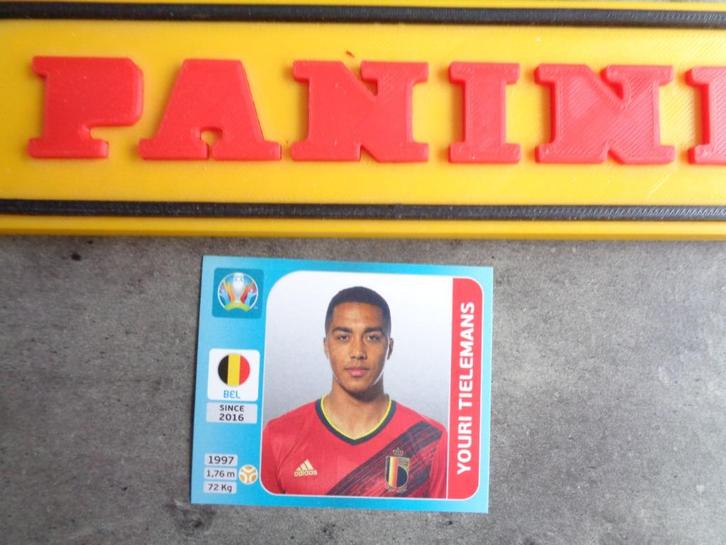 PANINI voetbal sticker EURO 2020 youri TIELEMANS, Hobby en Vrije tijd, Stickers en Plaatjes, Sticker, Verzenden