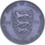 Jersey 1/24 shillings, 1877 Victoria, Timbres & Monnaies, Monnaies | Europe | Monnaies non-euro, Envoi, Monnaie en vrac, Autres pays