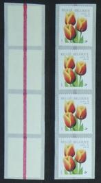 Timbres 2855 en rouleaux Fleurs Tulipe 1999 bande de 4, Autocollant, Timbre-poste, Enlèvement ou Envoi