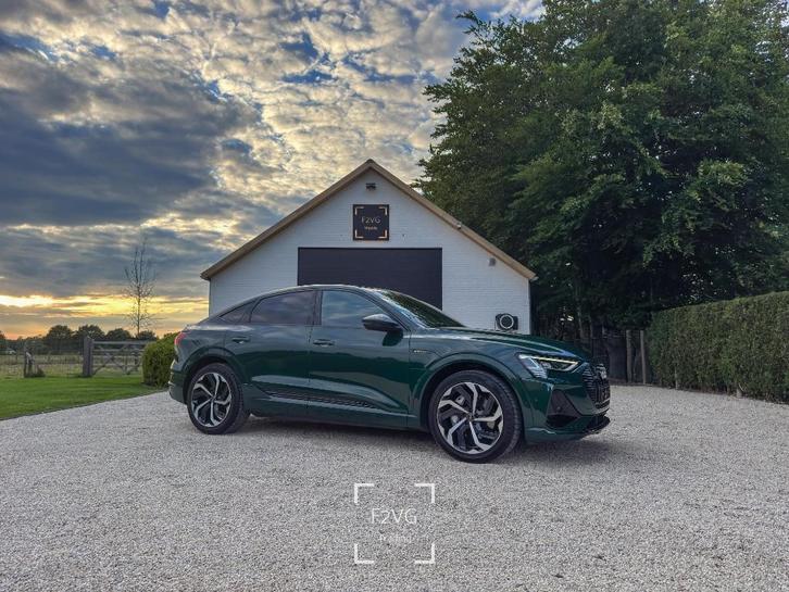 Audi e-tron Sportback S Line            Audi Exclusive Groen, Auto's, Audi, Bedrijf, Te koop, e-tron, 360° camera, 4x4, ABS, Achteruitrijcamera