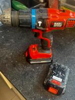 Schroevendraaier black en decker met 2 batterijen., Doe-het-zelf en Bouw, Ophalen, Gebruikt