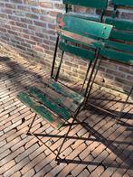 Authentieke Parijse klapstoelen - vintage, Tuin en Terras, Ophalen, Gebruikt
