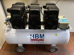 HBM 6PK 150L low noise compressor model 2, Ophalen, 400 tot 800 liter/min, Zo goed als nieuw, Olievrij