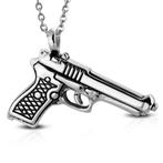 Pendentif revolver en acier inoxydable, Enlèvement ou Envoi, Neuf