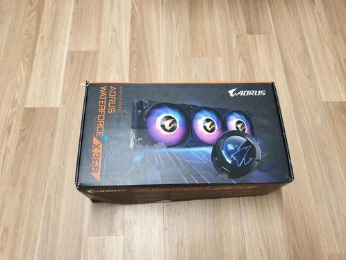 Aorus Waterforce X360 RGB CPU cooler met LCD display te koop, Computers en Software, Computerkoelers, Zo goed als nieuw, Waterkoeling