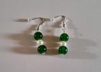 Oorbellen „Jade Pearl”, Hangers, Nieuw, Ophalen of Verzenden, Groen