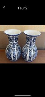 2 beaux vases delfts, Antiquités & Art, Enlèvement