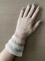 Ecru-kleurige transparante vintage handschoenen - NIEUW, Verzenden, Nieuw, Handschoenen