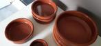 Ensemble de 9 bols/assiettes en céramique marron, Maison & Meubles, Cuisine | Vaisselle, Récipient(s), Uni, Céramique, Enlèvement