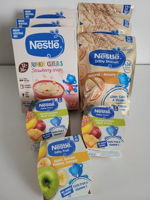 9 Nestlé baby voeding fruit snack biscuit nestle babyvoeding, Kinderen en Baby's, Babyvoeding en Toebehoren, Nieuw, Overige typen