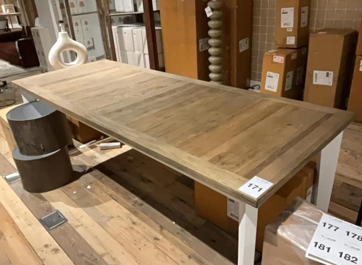 Stijlvol dineren met karakter, Huis en Inrichting, Tafels | Eettafels, Nieuw, 50 tot 100 cm, 200 cm of meer, Vijf personen of meer