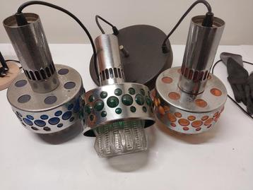 lampe suspendue en cascade vintage, Vintage, Enlèvement, Utilisé, Métal