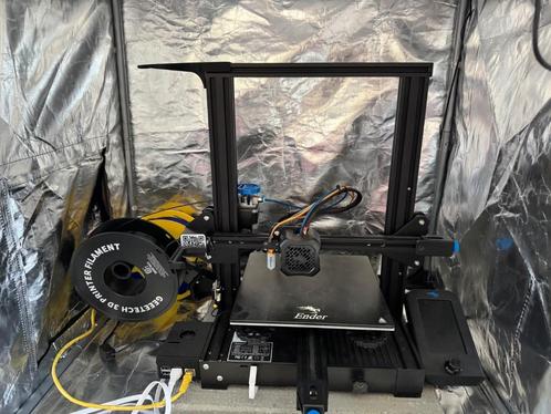 3D printer Ender 3v2 - compleet met veel extra’s!, Computers en Software, 3D Printers, Gebruikt, Ingebouwde Wi-Fi, Ophalen
