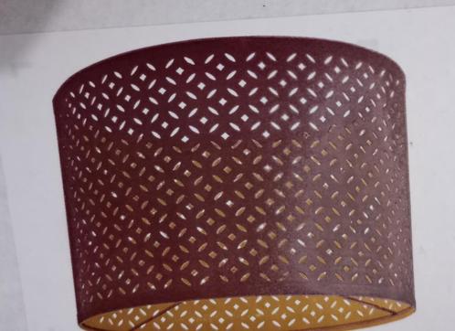 Ikea Nymö lampenkap met zwarte bessen, Huis en Inrichting, Lampen | Lampenkappen, Gebruikt, Rond, Overige kleuren, Ophalen