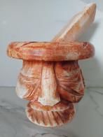 Mortier et pilon en albâtre vintage, Ophalen