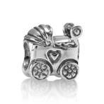 Pandora bedel kinderwagen, 1 bedel, Ophalen of Verzenden, Zilver, Pandora