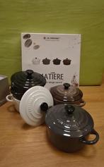 Le Creuset Mini pannetjes wit/grijs/bruin/zwart -- 8 STUKS, Ophalen, Nieuw, Pannenset