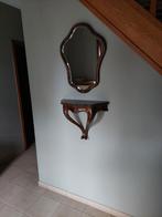 Miroir avec console, Antiquités & Art, Antiquités | Miroirs, Enlèvement, Autres formes, Moins de 50 cm, Moins de 100 cm