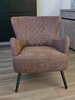 Fauteuil in stof/ Suède, Huis en Inrichting, Ophalen, Zo goed als nieuw, Stof