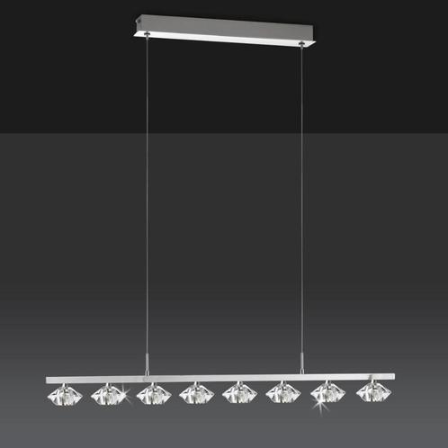 Nette Bankamp Carat 2806/8-08 design lamp., Maison & Meubles, Lampes | Suspensions, Utilisé, Verre, Métal, Enlèvement