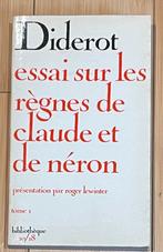 B/ Diderot Essai sur le règne de Claude et de Néron, Gelezen
