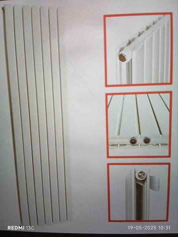 Radiator verticaal wit, Enlèvement, Neuf