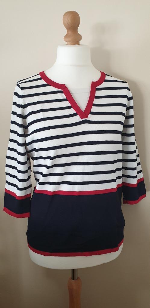 NIEUW artikel : Damart marine blouse - Maat M, Kleding | Dames, Blouses en Tunieken, Nieuw, Maat 38/40 (M), Ophalen of Verzenden