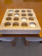 Vierkante theelichthouder 16 theelichtjes, Huis en Inrichting, Woonaccessoires | Kandelaars en Kaarsen, Ophalen of Verzenden