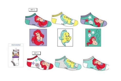 Disney Princess Ariel Sneakersokken - 3 paar, Kinderen en Baby's, Kinderkleding | Schoenen en Sokken, Nieuw, Sokken, Meisje, Ophalen of Verzenden