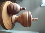 Volle houten ambachtelijk gedraaide potten met deksel, Antiek en Kunst, Ophalen