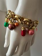 Jacky de G bracelet grosses mailles et perles couleurs, Enlèvement ou Envoi