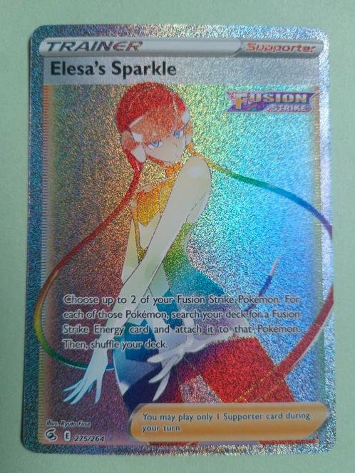 275 Elesa's Sparkle - Fusion Strike - Pokémon, Hobby & Loisirs créatifs, Jeux de cartes à collectionner | Pokémon, Comme neuf