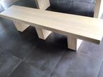 Houten zitbank en 4 stoelen, Huis en Inrichting, Ophalen, Bruin, Zo goed als nieuw, Hout