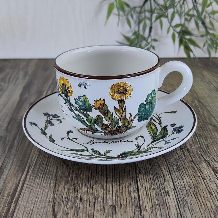Villeroy & Boch Botanica Kop en Schotel, Antiek en Kunst, Antiek | Servies los, Ophalen of Verzenden