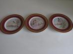 3 porseleinen bordjes Limoges, Ophalen of Verzenden