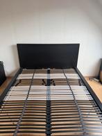 Malm bed 140cm - inclusief lattenbodems, Huis en Inrichting, Ophalen, Gebruikt, Zwart, 140 cm