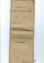 Ancien document notarié 1901, Gebruikt, Ophalen of Verzenden