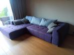 Hoekzetel stof violet , extendable (electric), Ophalen, Zo goed als nieuw, Stof