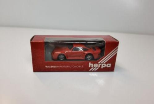PORSCHE 911 Coupé 959 Red 1/87 HO HERPA Neuve + Boite, Hobby & Loisirs créatifs, Voitures miniatures | 1:87, Neuf, Voiture, Herpa