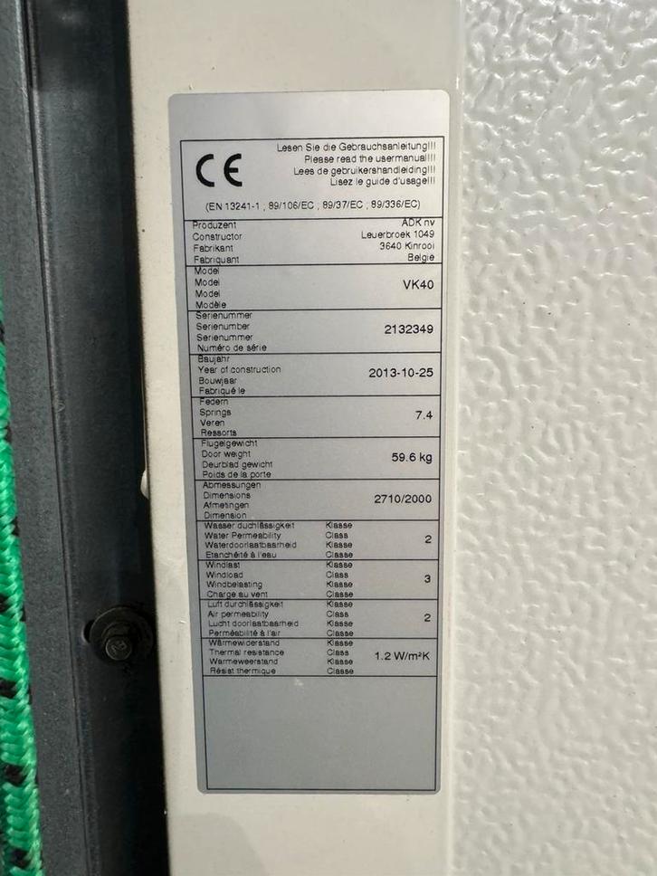 Garage poort, Doe-het-zelf en Bouw, Glas en Ramen, Zo goed als nieuw, Overige typen, 160 cm of meer, 160 cm of meer, Ophalen