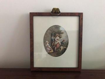 Lijst kader nostalgie achter glas beschikbaar voor biedingen