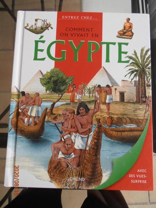 Livre "Comment on vivait en Egypte" – GRÜND (2001), Livres, Livres pour enfants | Jeunesse | Moins de 10 ans, Utilisé, Non-fiction