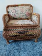 vintage opbergstoeltje rotan, Ophalen