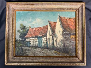Schilderij, olie op doek beschikbaar voor biedingen