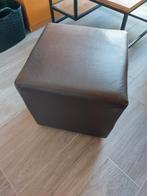pouf 3 pièces, cuir belge Mobitec, 15 euros pièce., Maison & Meubles, Canapés | Repose-pieds & Poufs, Enlèvement, Comme neuf, Carré