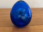 Magnigique oeuf Russe en cristal bleu cobalt, Antiquités & Art, Enlèvement ou Envoi