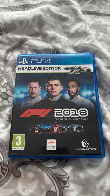 F1 2018 : Édition Headline ps4 beschikbaar voor biedingen