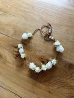 Witte bloemenkrans voor in het haar, Ophalen of Verzenden, Gebruikt, Meisje