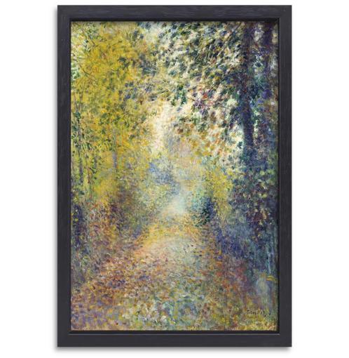 Dans les bois - Pierre-Auguste Renoir toile + cadre à pâtiss, Antiquités & Art, Art | Peinture | Abstraite, Envoi