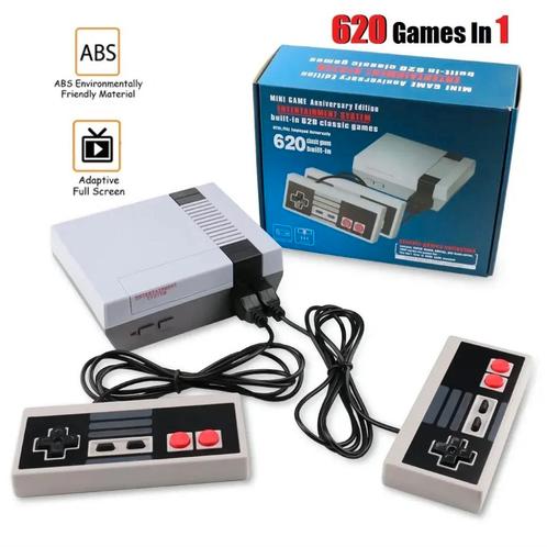 Retro Game Console 620 games uit de jaren 80 en 90, Games en Spelcomputers, Spelcomputers | Nintendo NES, Nieuw, Met 2 controllers